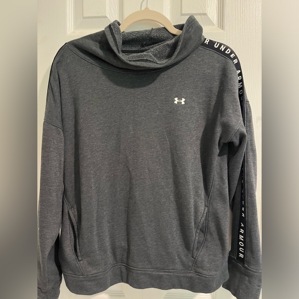 grey under armour hoodie size medium
